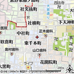 京都府京都市上京区東社町322周辺の地図