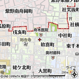 因隆寺周辺の地図