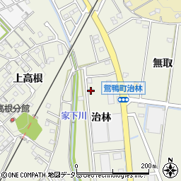愛知県豊田市鴛鴨町治林126周辺の地図
