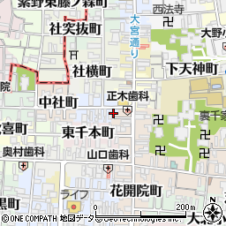 京都府京都市上京区東社町317周辺の地図