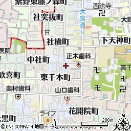 京都府京都市上京区東社町320周辺の地図