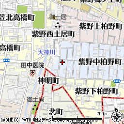 京都府京都市北区紫野中柏野町36周辺の地図