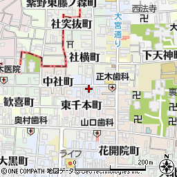 京都府京都市上京区東社町324周辺の地図
