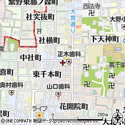 京都府京都市上京区東社町477周辺の地図