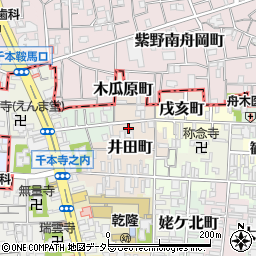 京都府京都市上京区西芦山寺町周辺の地図