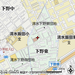 静岡県静岡市清水区下野東9周辺の地図