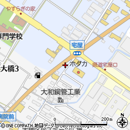 株式会社京栄商会　滋賀営業所周辺の地図