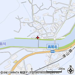 岡山県津山市高尾870周辺の地図