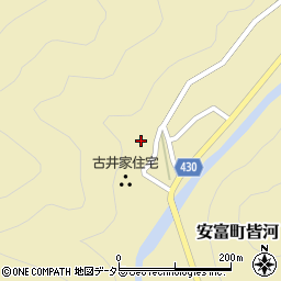兵庫県姫路市安富町皆河263周辺の地図