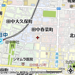 京都府京都市左京区田中春菜町7-2周辺の地図