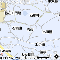 愛知県東海市荒尾町（石根）周辺の地図