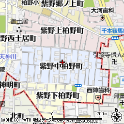 京都府京都市北区紫野中柏野町55周辺の地図