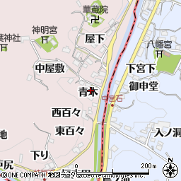 愛知県豊田市桂野町青木16周辺の地図