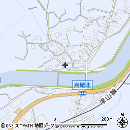 岡山県津山市高尾877周辺の地図