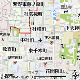 京都府京都市上京区東社町327周辺の地図