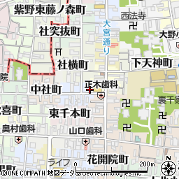 京都府京都市上京区東社町312周辺の地図