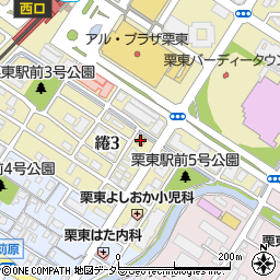セブンイレブン栗東駅前店周辺の地図