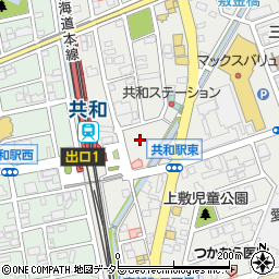 名鉄協商共和駅前駐車場周辺の地図