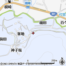 愛知県豊田市田折町樋田周辺の地図