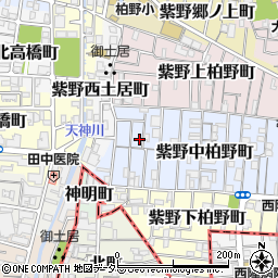 京都府京都市北区紫野中柏野町41周辺の地図