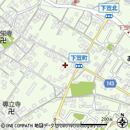 滋賀県草津市下笠町1013-2周辺の地図