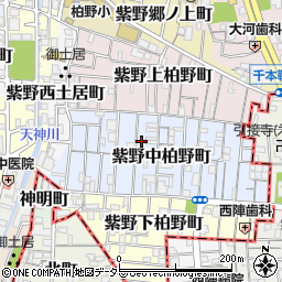 京都府京都市北区紫野中柏野町48周辺の地図