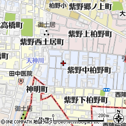 京都府京都市北区紫野中柏野町43周辺の地図