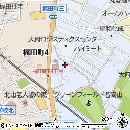 愛知県大府市横根町名高山19周辺の地図