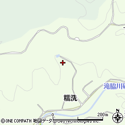 愛知県豊田市滝脇町糯洗周辺の地図