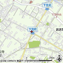 滋賀県草津市下笠町1087-3周辺の地図