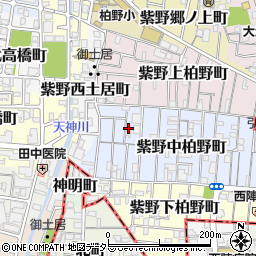 京都府京都市北区紫野中柏野町43-8周辺の地図