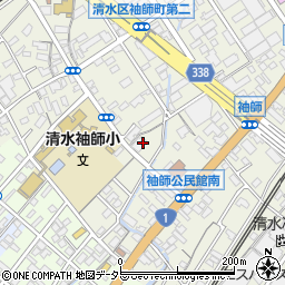 袖師町自治会　事務所周辺の地図