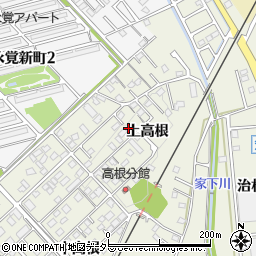 愛知県豊田市鴛鴨町上高根周辺の地図