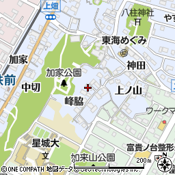 愛知県東海市荒尾町峰脇周辺の地図