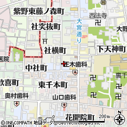 京都府京都市上京区東社町309周辺の地図