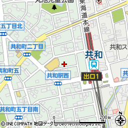名鉄協商共和駅西第５駐車場周辺の地図
