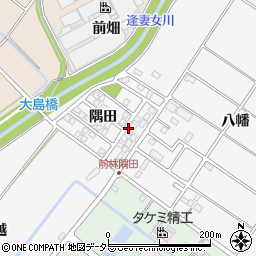 愛知県豊田市前林町隅田周辺の地図