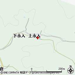 愛知県豊田市花沢町上永入周辺の地図
