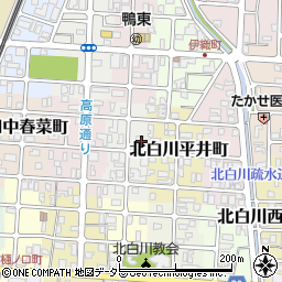 京都府京都市左京区北白川西平井町19-2周辺の地図