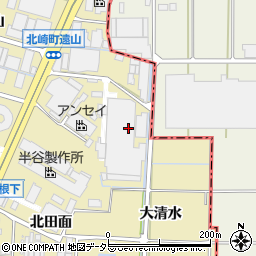 愛知県大府市北崎町（清水）周辺の地図