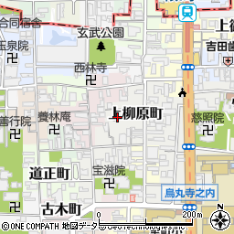 京都府京都市上京区上柳原町周辺の地図