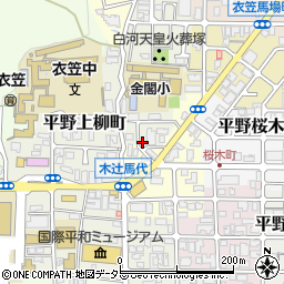 京都府京都市北区平野上柳町60-10周辺の地図