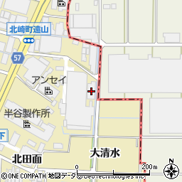 愛知県大府市北崎町大清水37-1周辺の地図