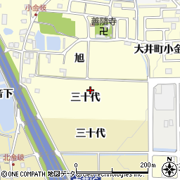 京都府亀岡市大井町小金岐周辺の地図