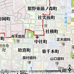 京都府京都市上京区田畑町周辺の地図