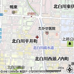 京都府京都市左京区北白川東平井町17-3周辺の地図