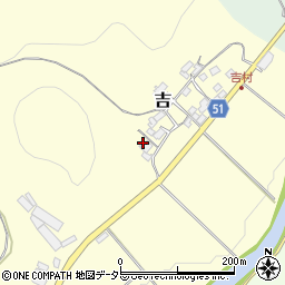 岡山県美作市吉189周辺の地図
