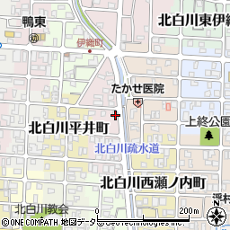 京都府京都市左京区北白川東平井町17-2周辺の地図