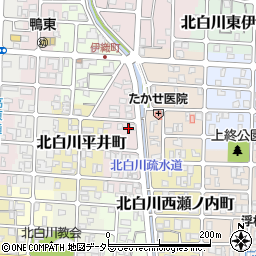 京都府京都市左京区北白川東平井町17周辺の地図