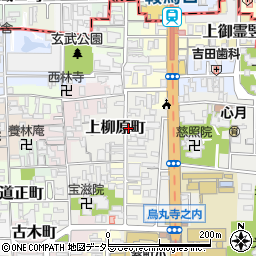 京都府京都市上京区上柳原町111-1周辺の地図